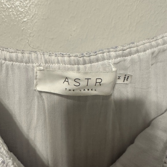 Astr The Label Off the Shoulder Alyssa Eyelet Dress Size Medium - Picture 9 of 12